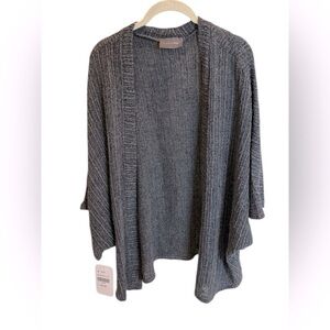 Hudson Gray Open-Front Sweater From Dress Up Grey Knit New One Size